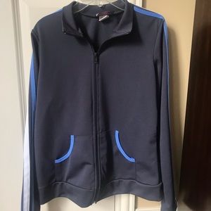 Grey and Blue Workout Jacket
